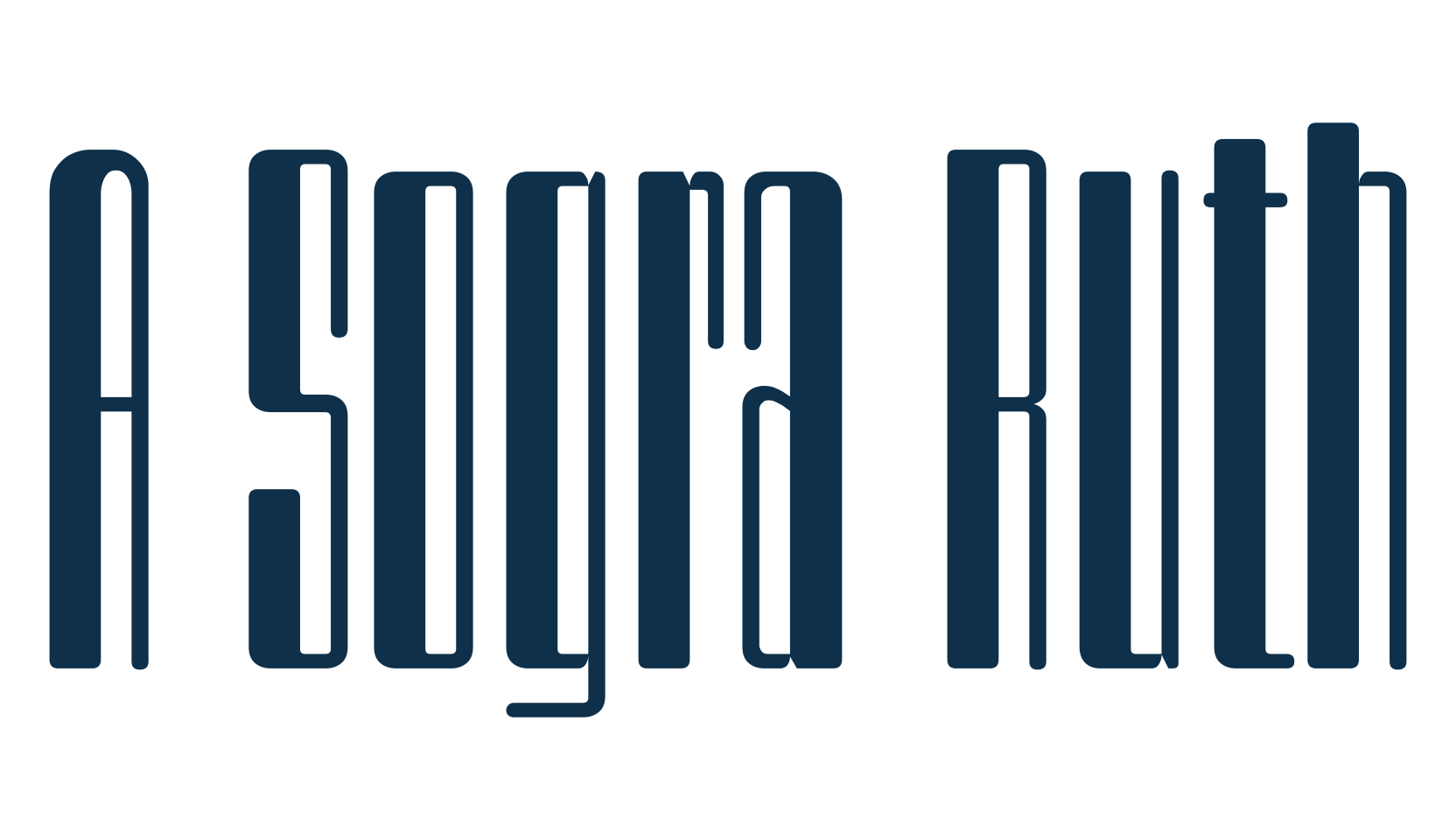 A Sogra Ruth, fancy retro decorative font preview