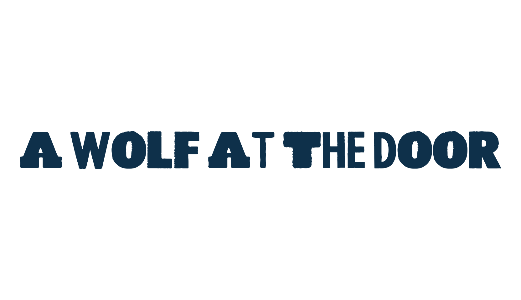 A Wolf At The Door, fancy eroded decorative font preview