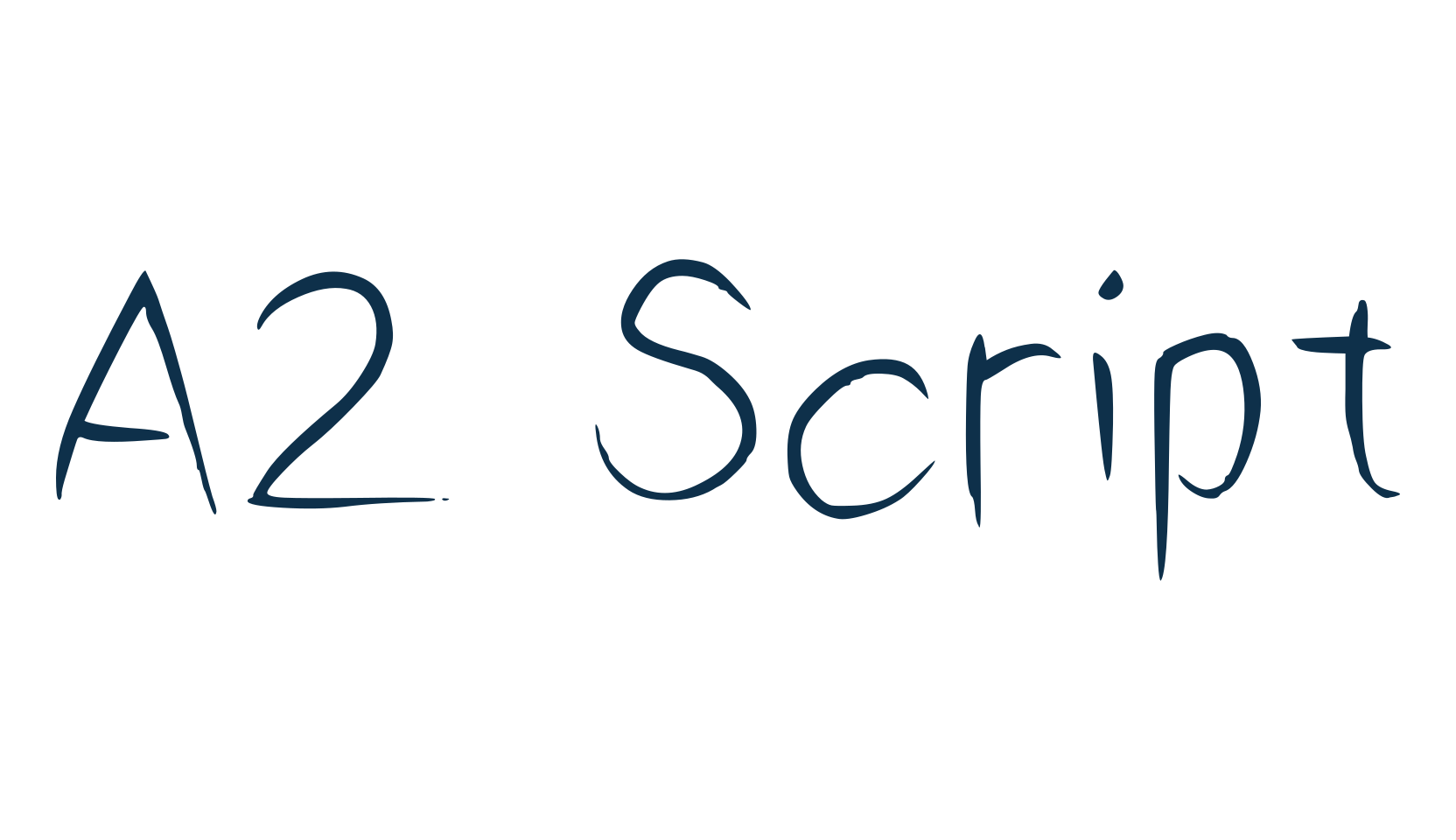 A2 Script, script handwritten fancy decorative calligraphy font preview