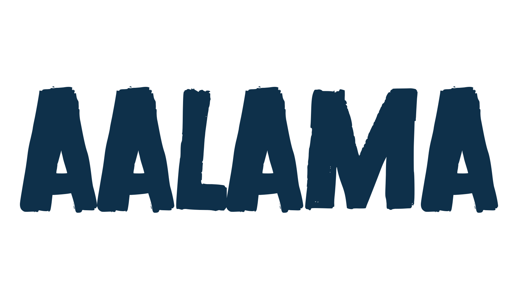 Aalama, fancy various decorative font preview