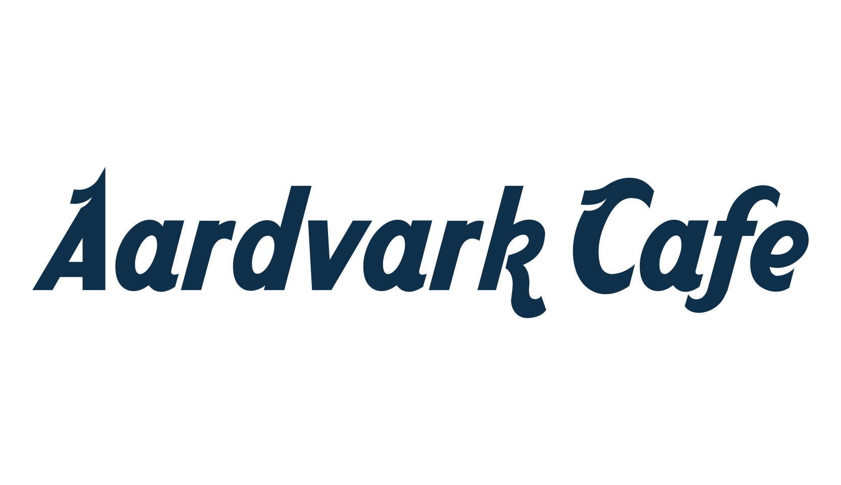 Aardvark Cafe, fancy various decorative font preview