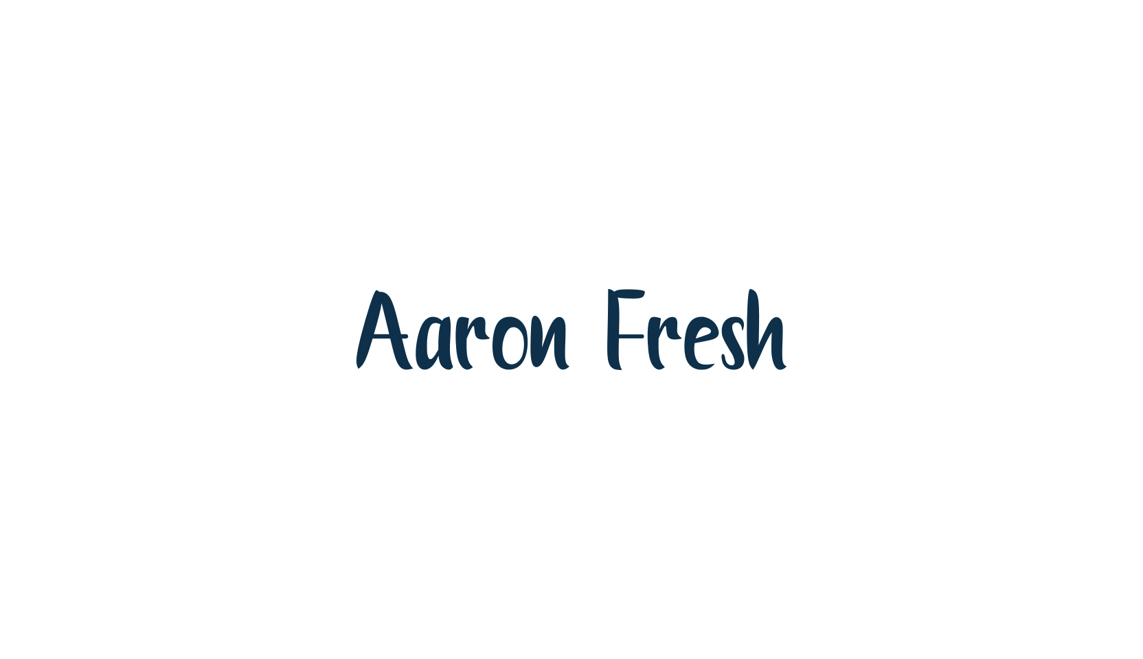 Aaron Fresh, display market font preview