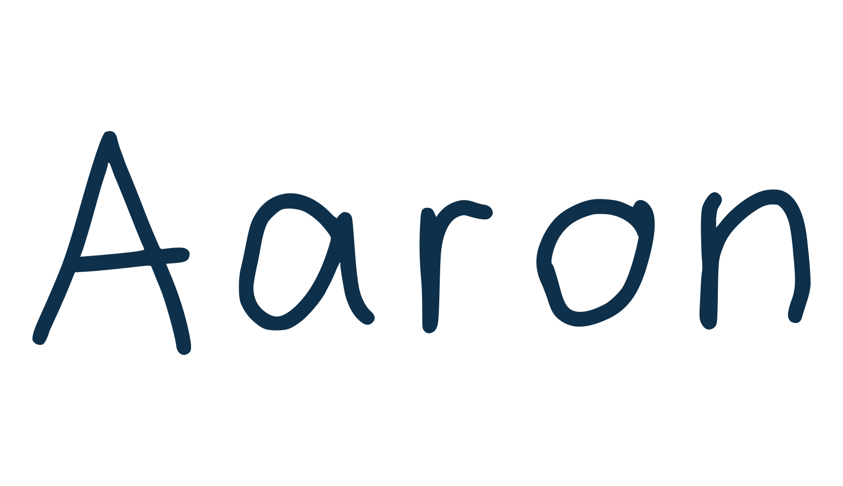 Aaron, script handwritten fancy decorative calligraphy font preview