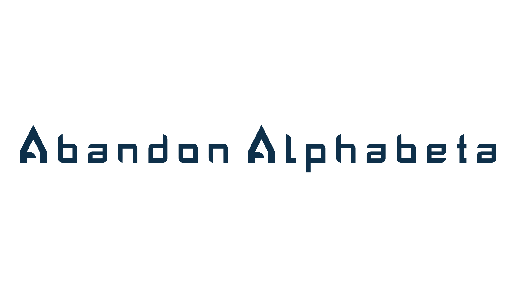 Abandon Alphabeta, techno sci-fi font preview