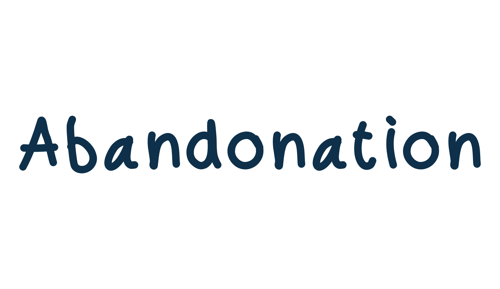 Abandonation, script handwritten fancy decorative calligraphy font preview