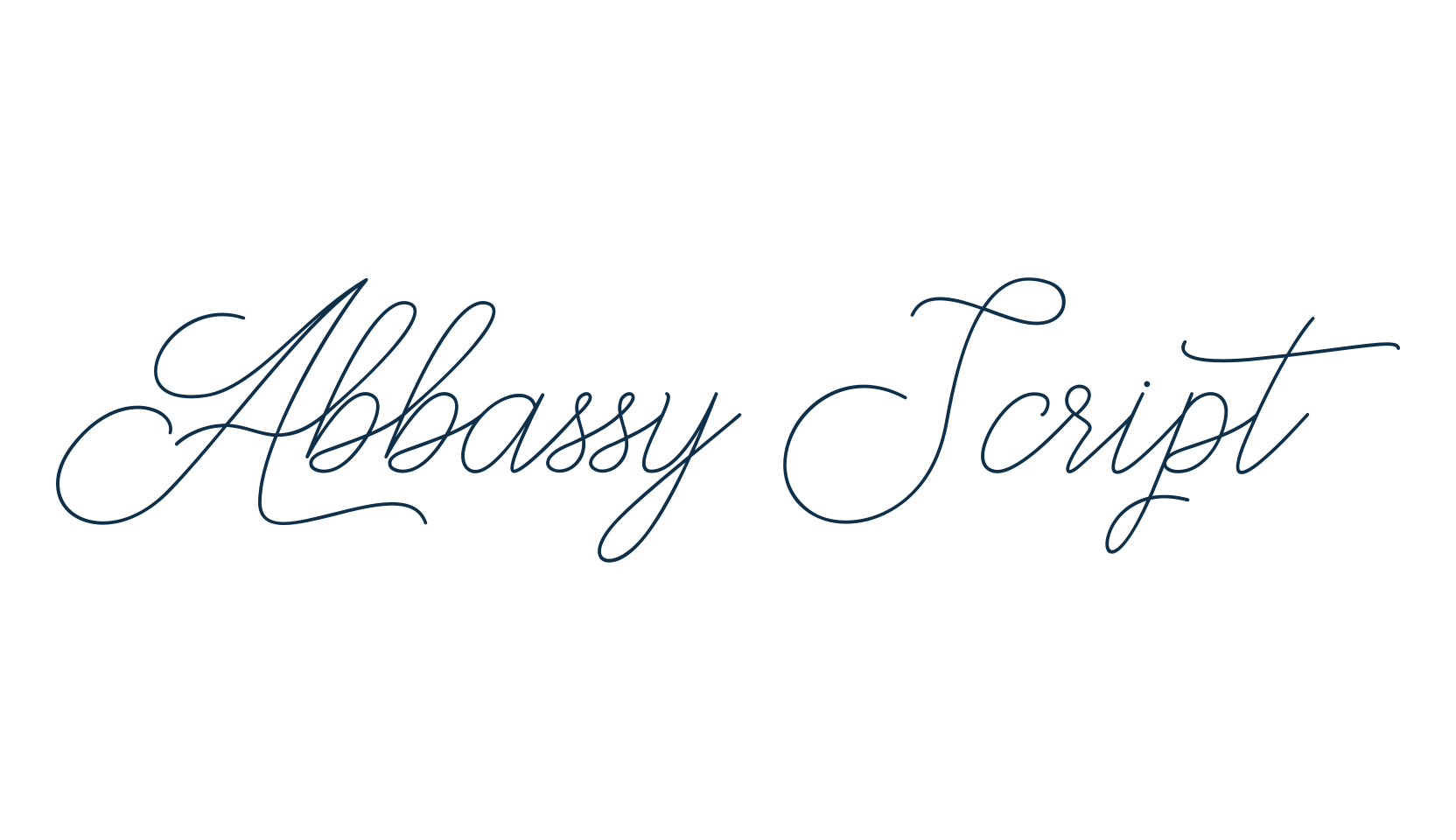 Abbassy Script, script calligraphy fancy decorative font preview