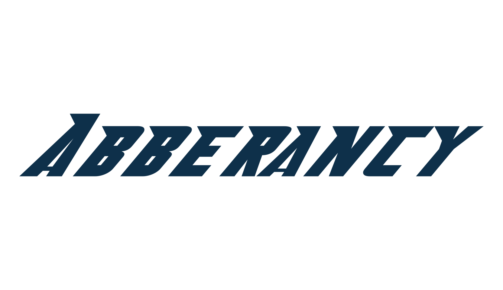 Abberancy, techno sci-fi font preview