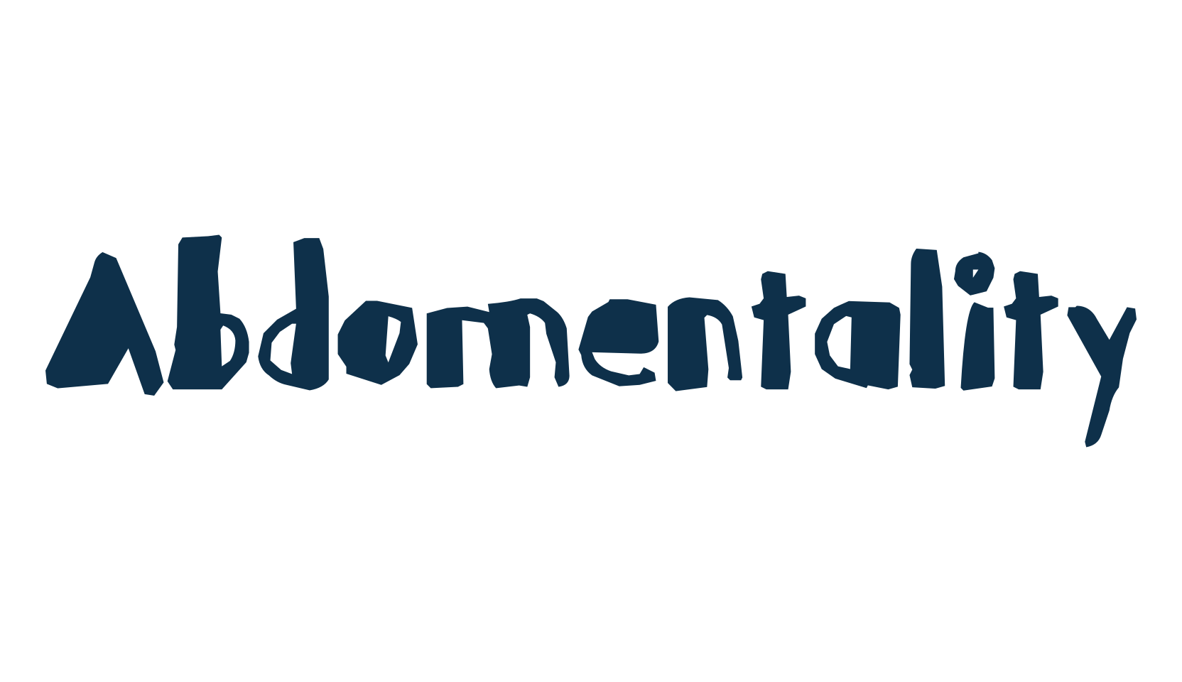 Abdomentality, fancy eroded decorative font preview