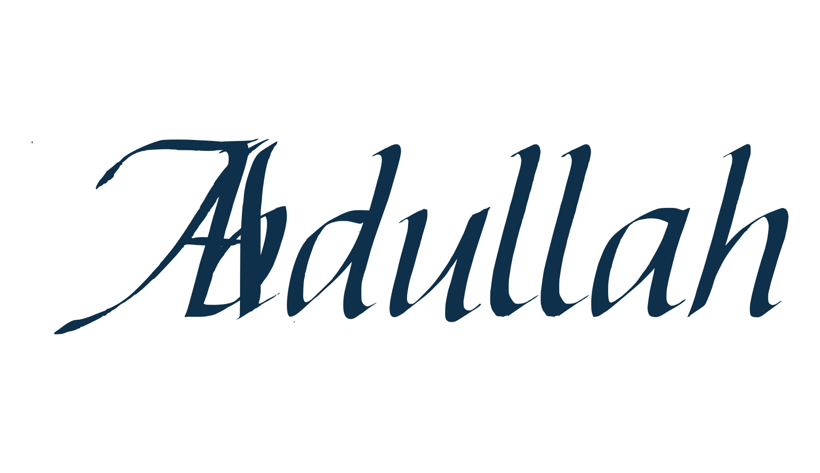 Abdullah, script calligraphy fancy decorative font preview