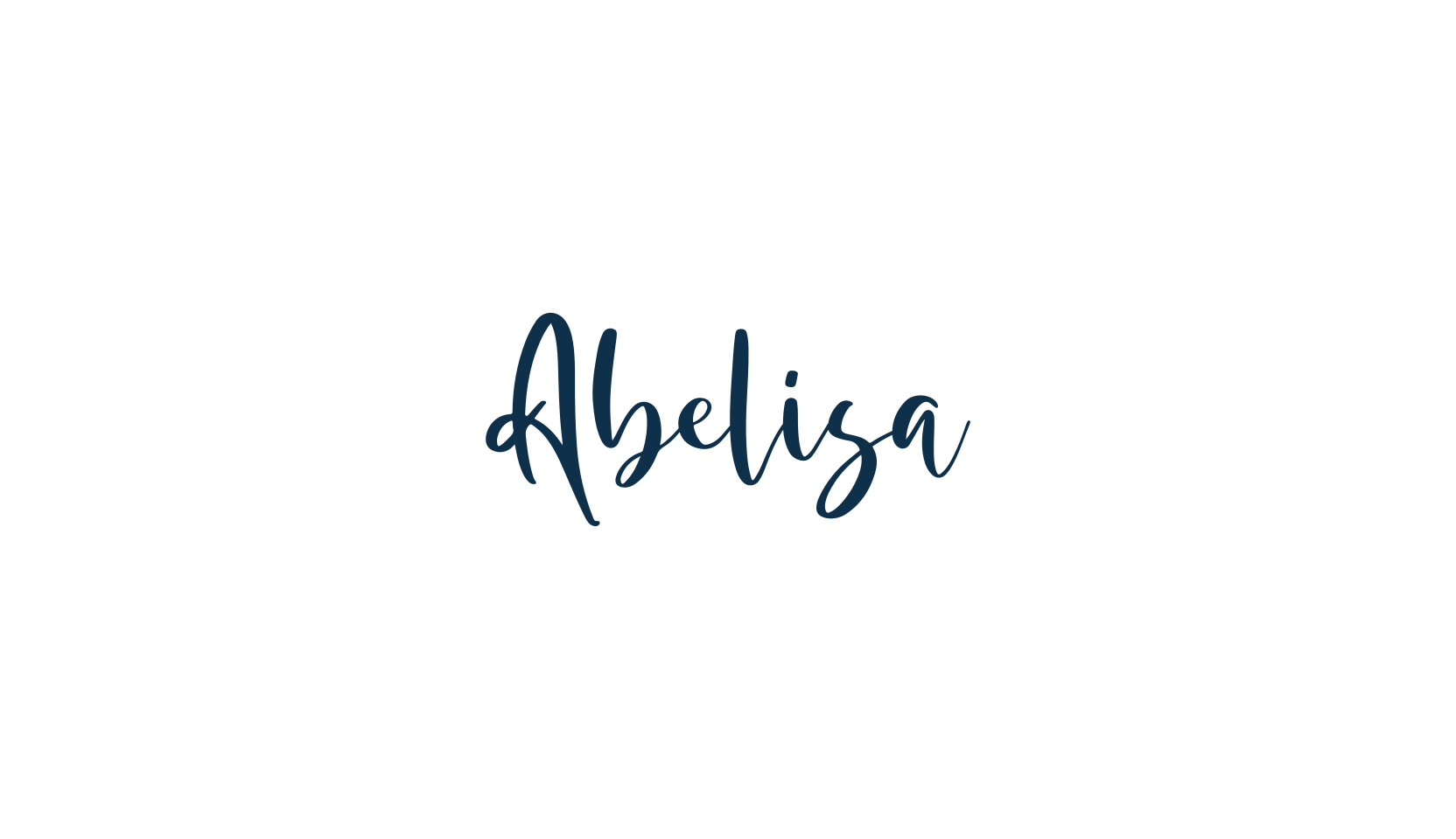 Abelisa, script handwritten fancy decorative calligraphy font preview