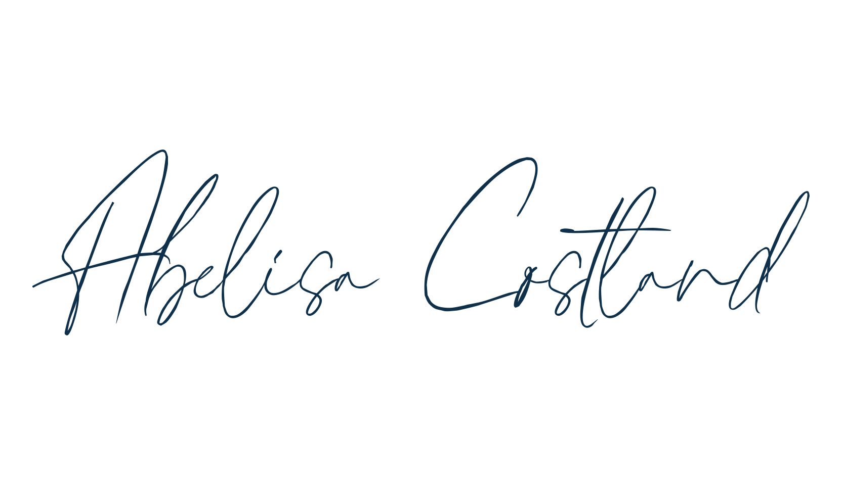 Abelisa Costland, script handwritten fancy decorative calligraphy font preview
