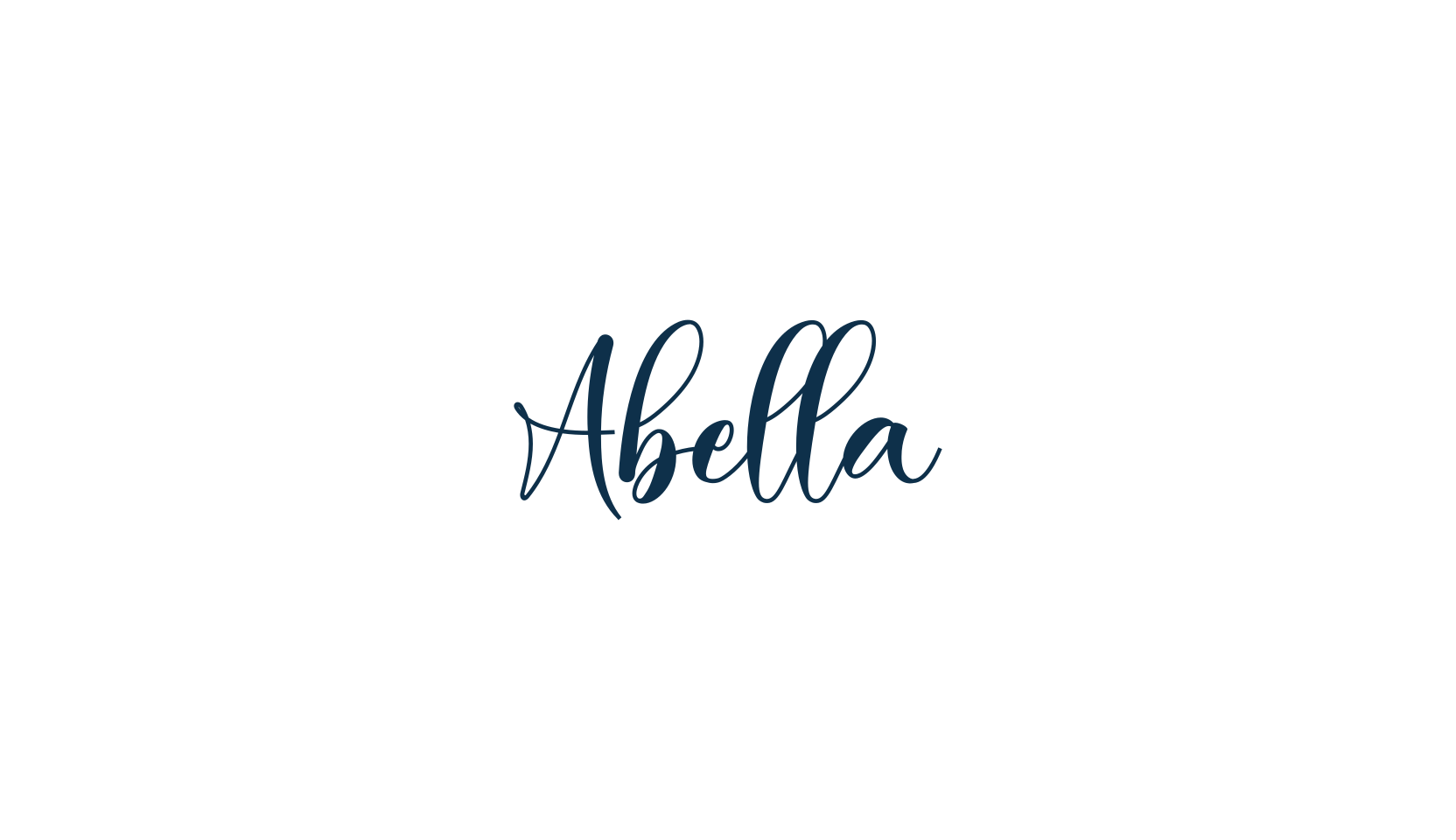 Abella, script calligraphy fancy decorative font preview