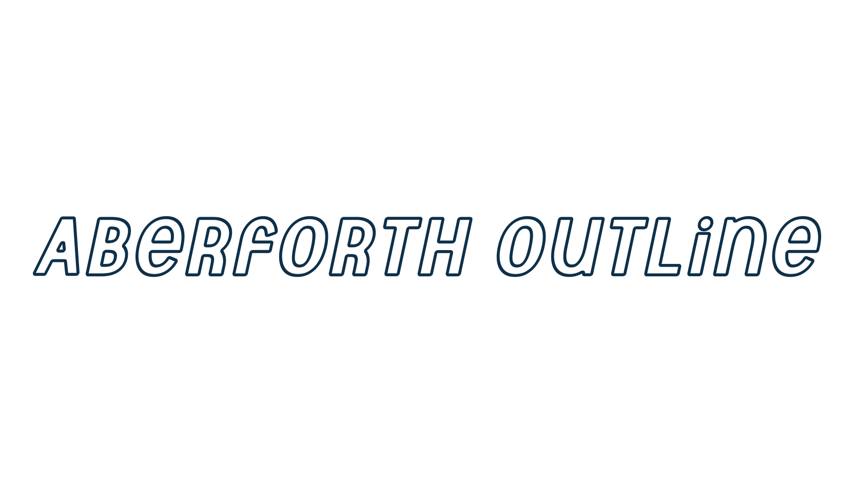 Aberforth Outline, display market font preview