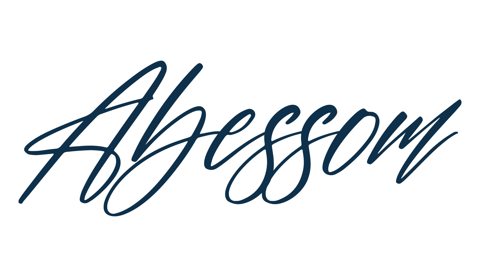 Abessom, handwriting font preview