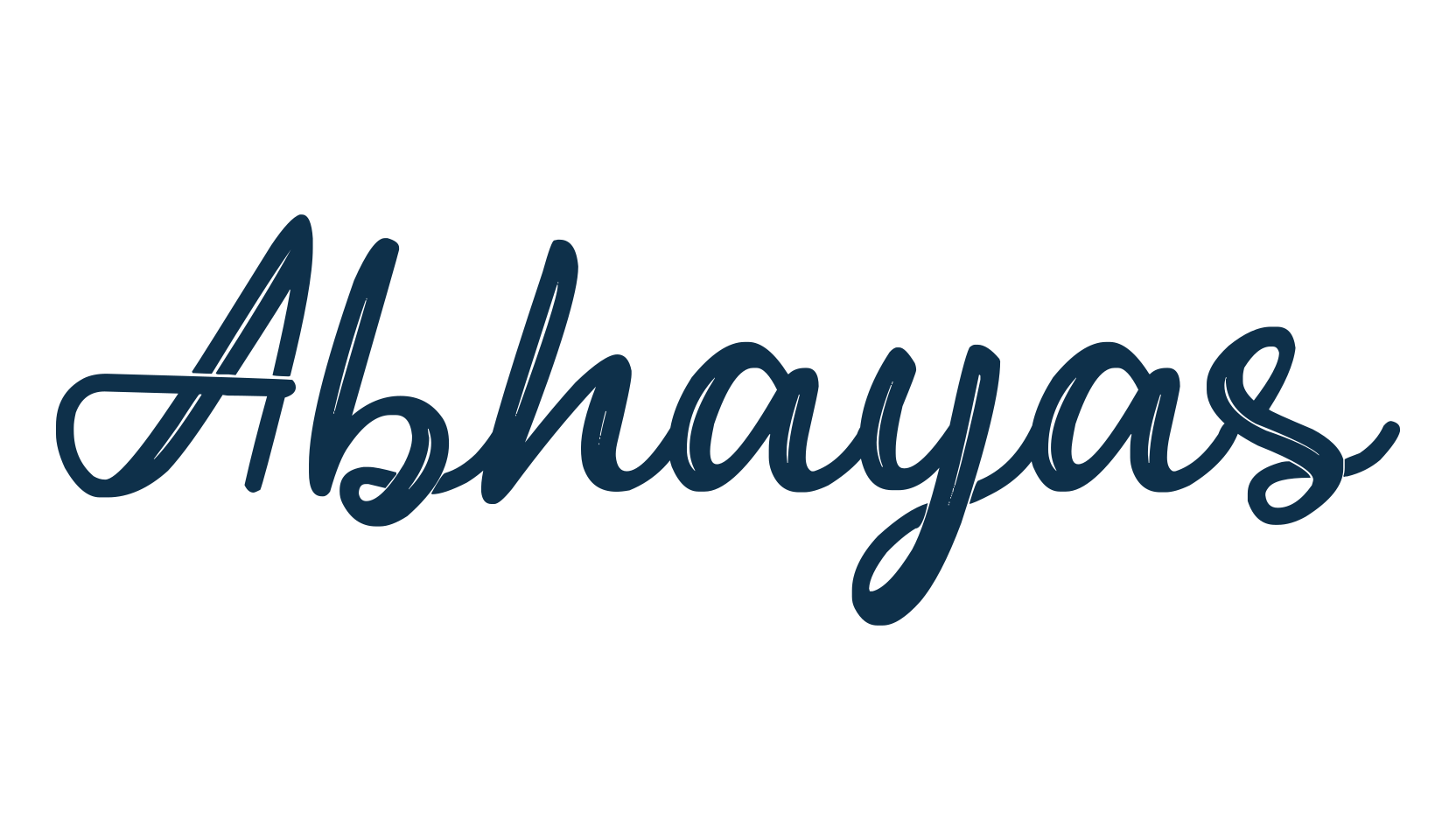 Abhayas, calligraphy font preview