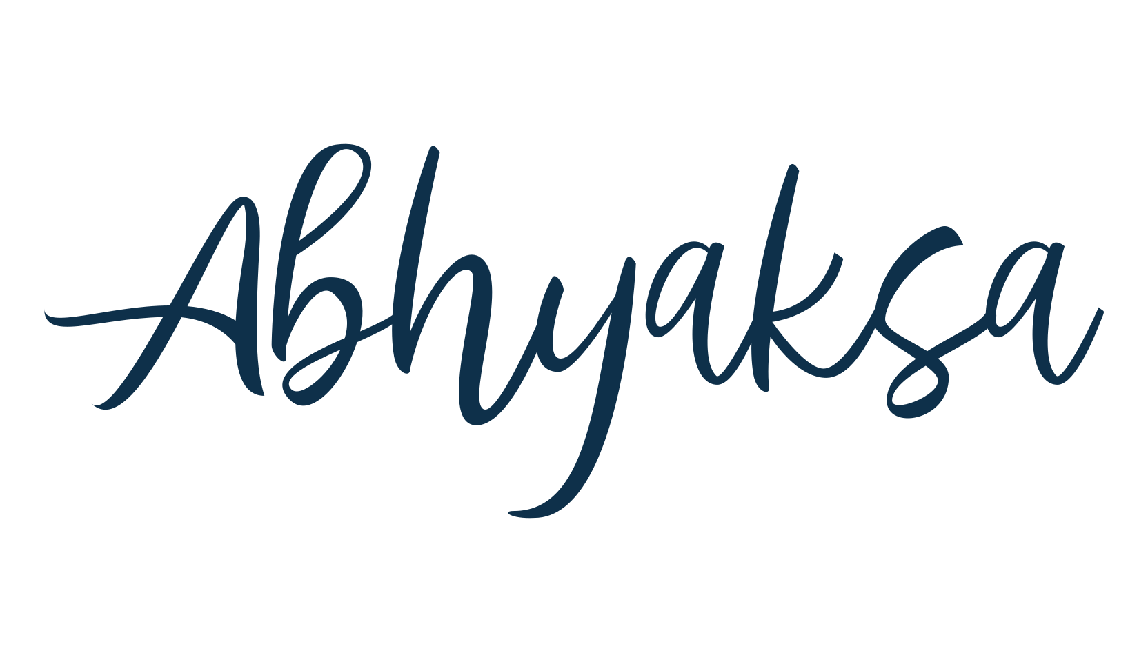 Abhyaksa, handwriting font preview