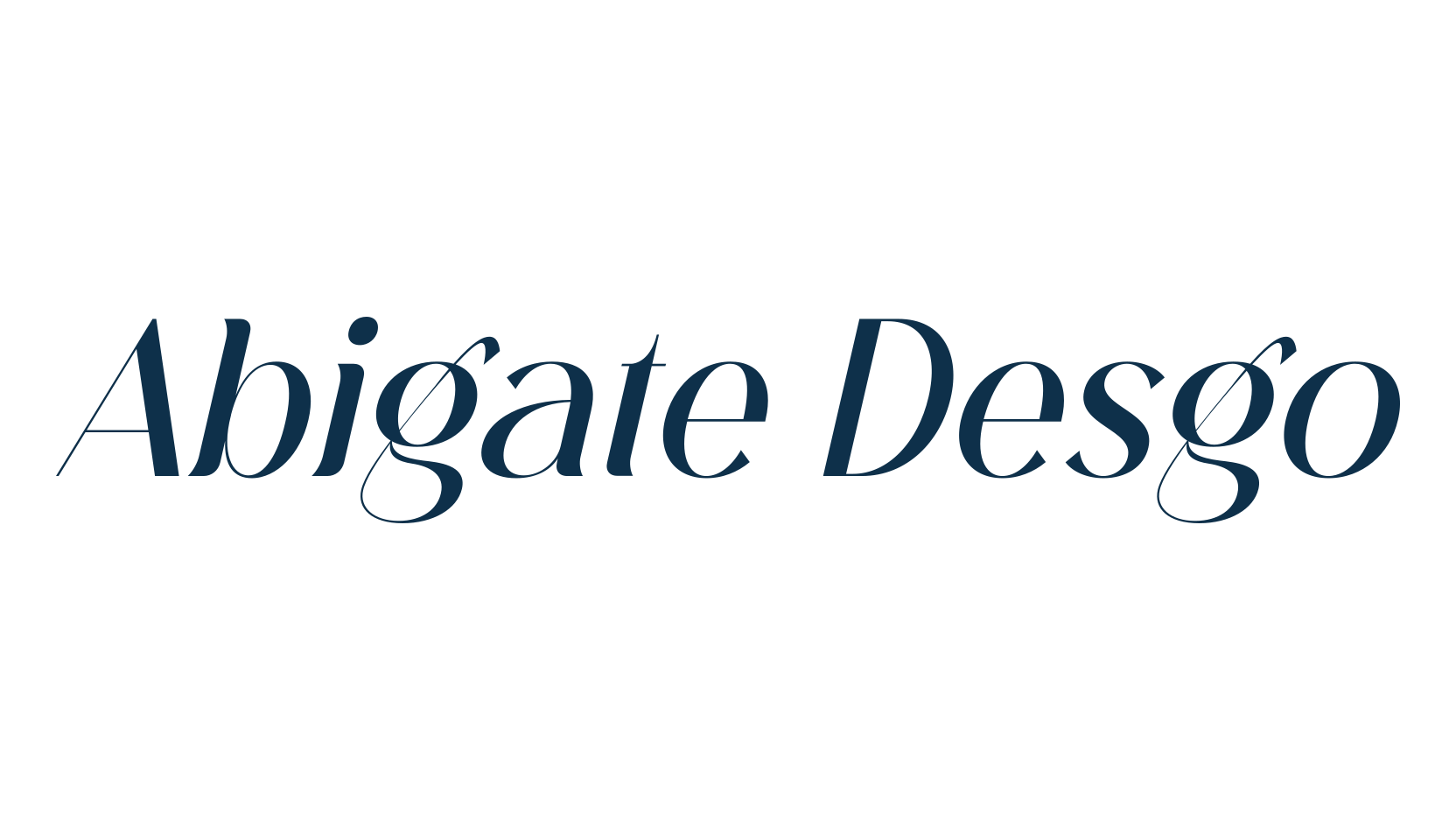 Abigate Desgo, basic sans serif font preview