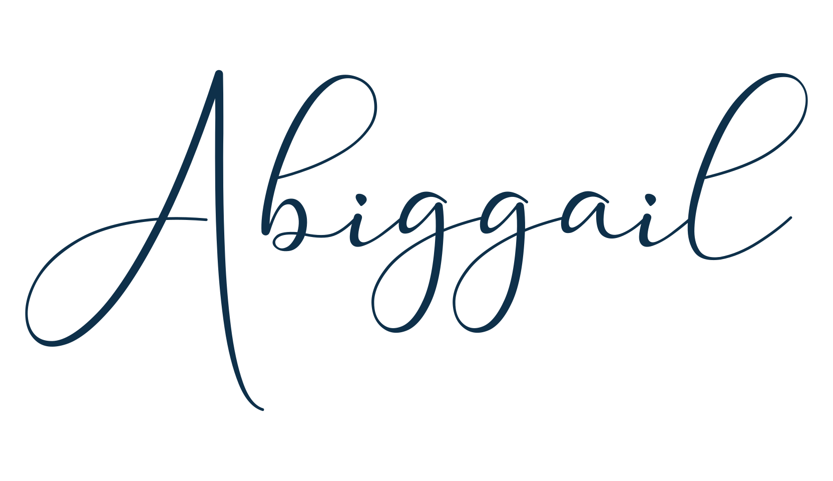 Abiggail, calligraphy font preview