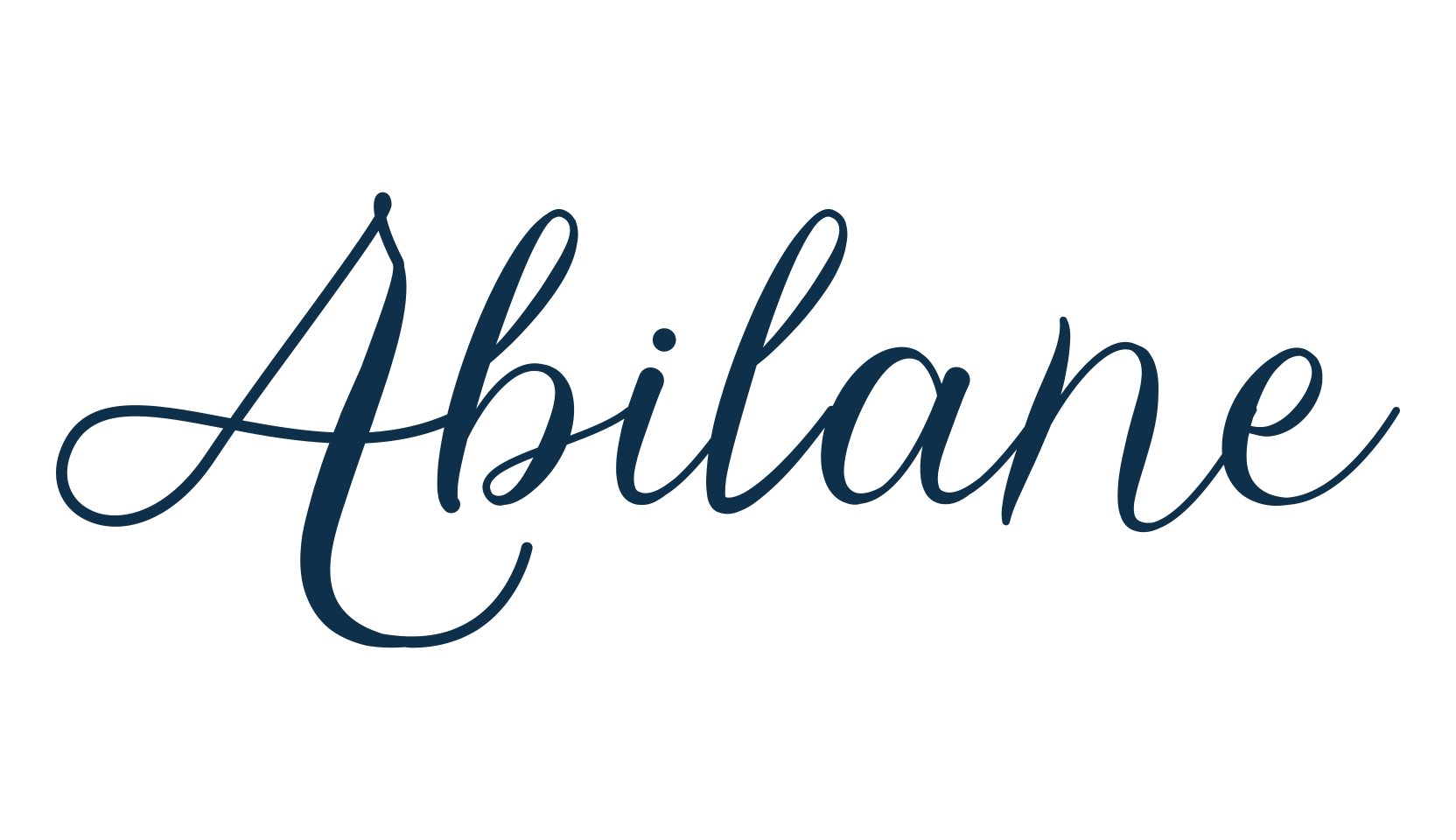 Abilane, script calligraphy fancy decorative font preview