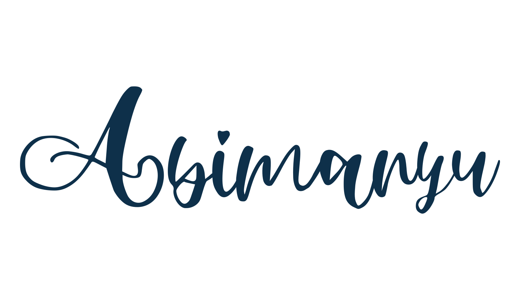 Abimanyu, various font preview