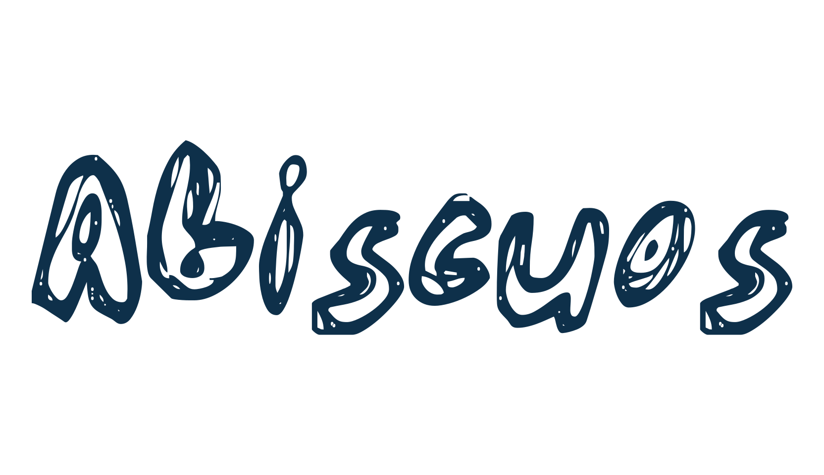 Abiscuos, trash font preview