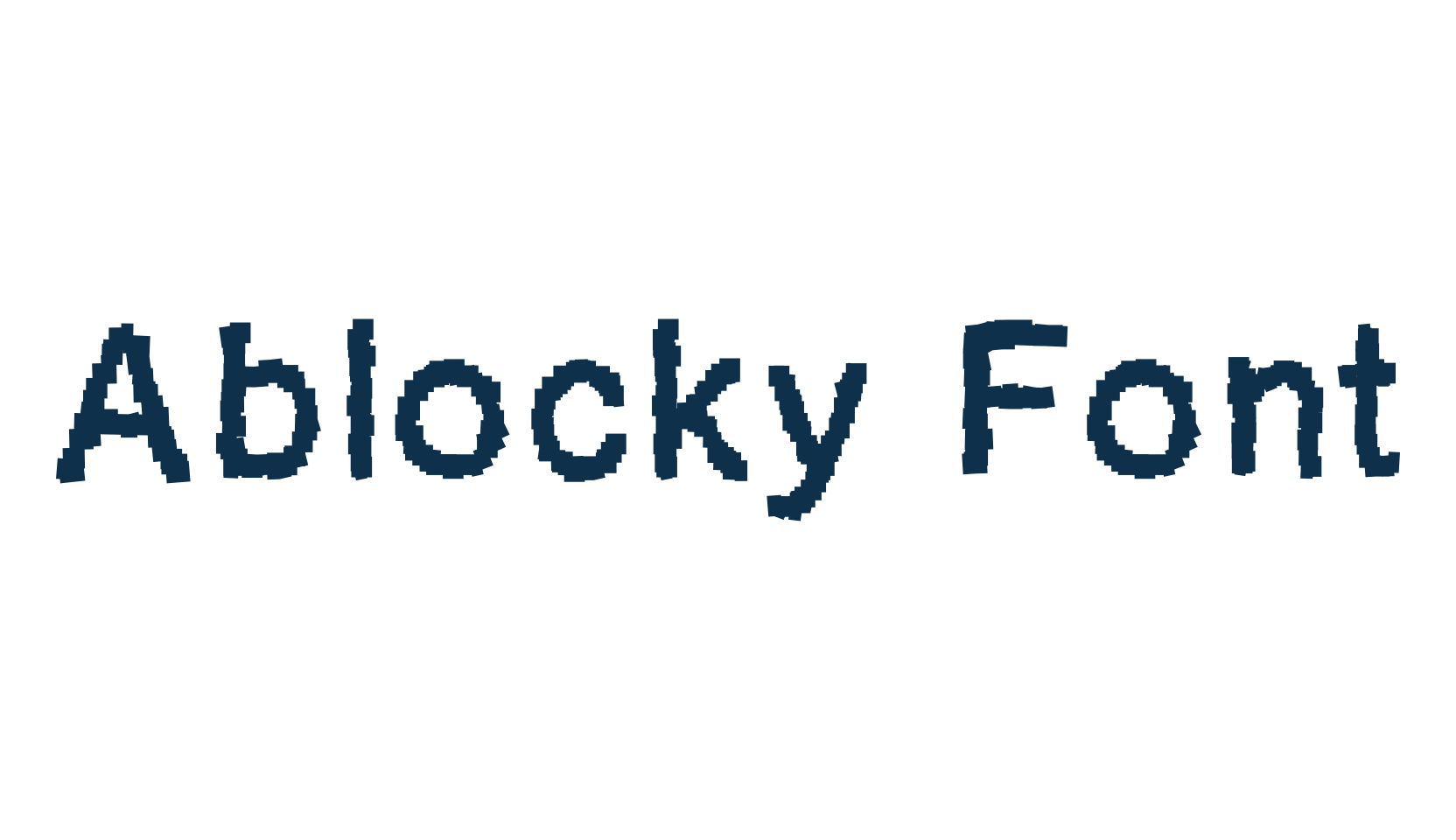 Ablocky Font, fancy various decorative font preview
