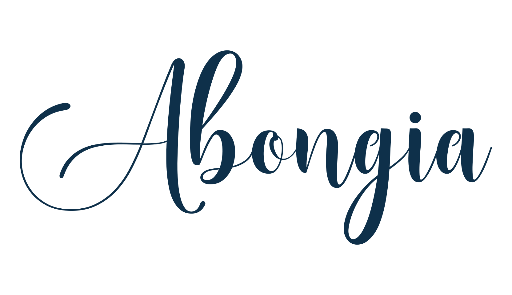 Abongia, script calligraphy fancy decorative font preview