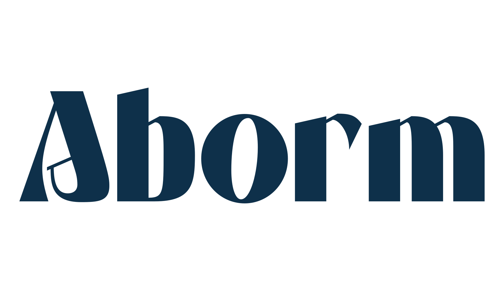 Aborm, retro font preview