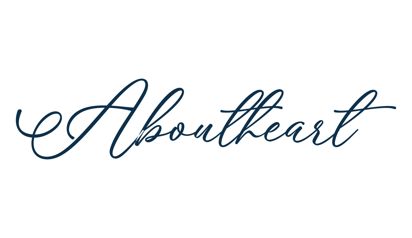 Aboutheart, fancy decorative font preview