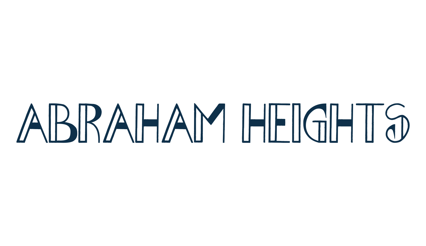 Abraham Heights, retro font preview