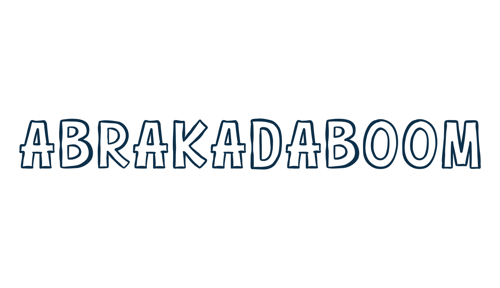 Abrakadaboom, cartoon font preview