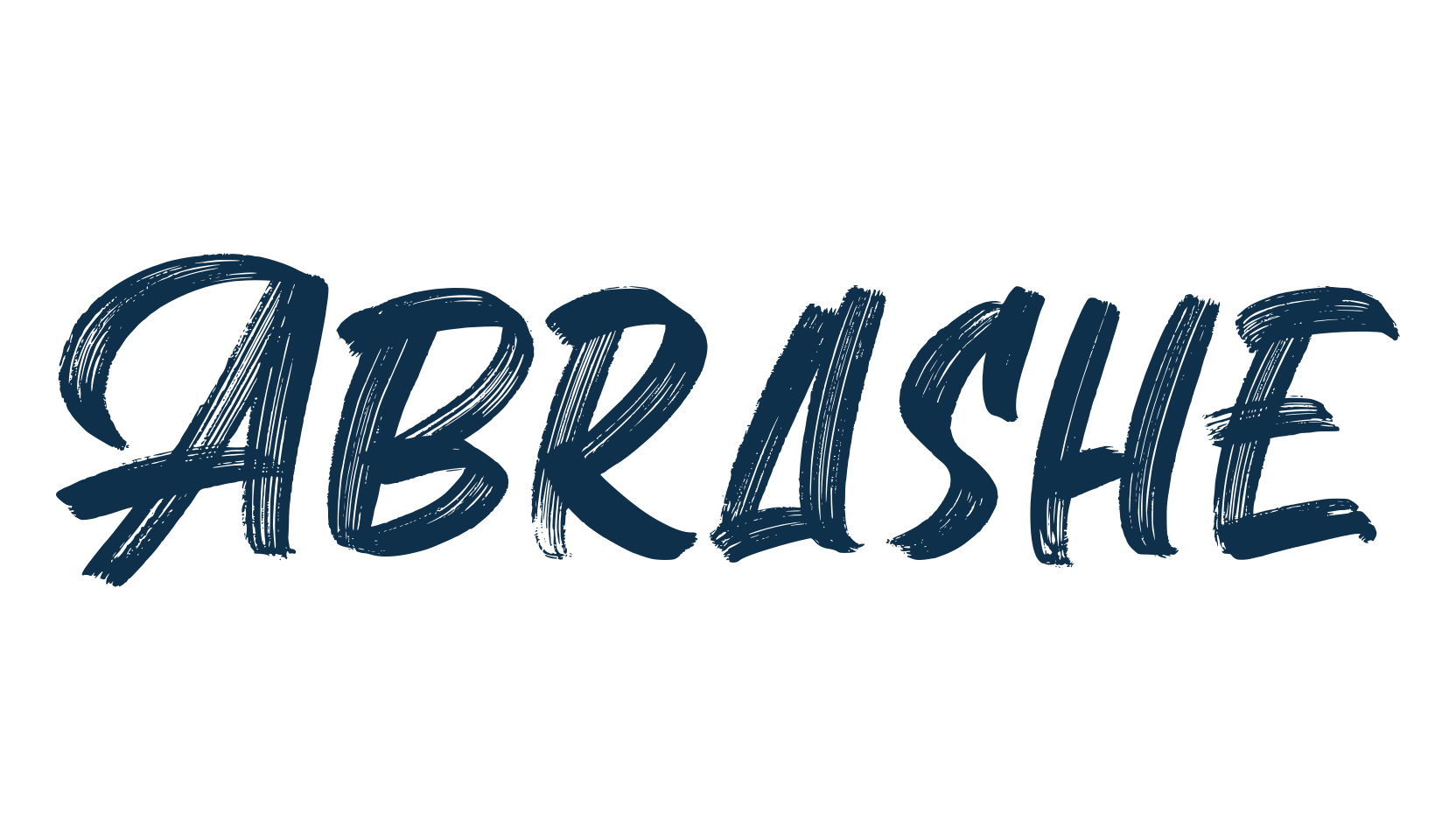 Abrashe, brush font preview
