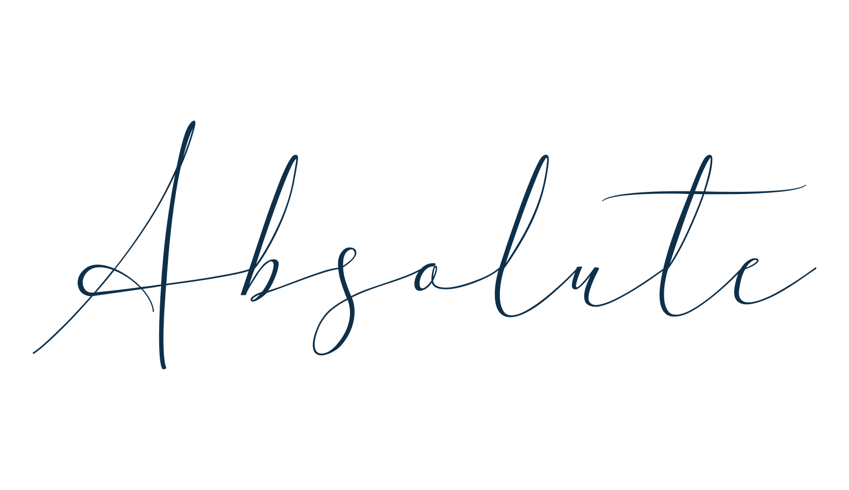 Absolute (absolute-2), script calligraphy fancy decorative font preview