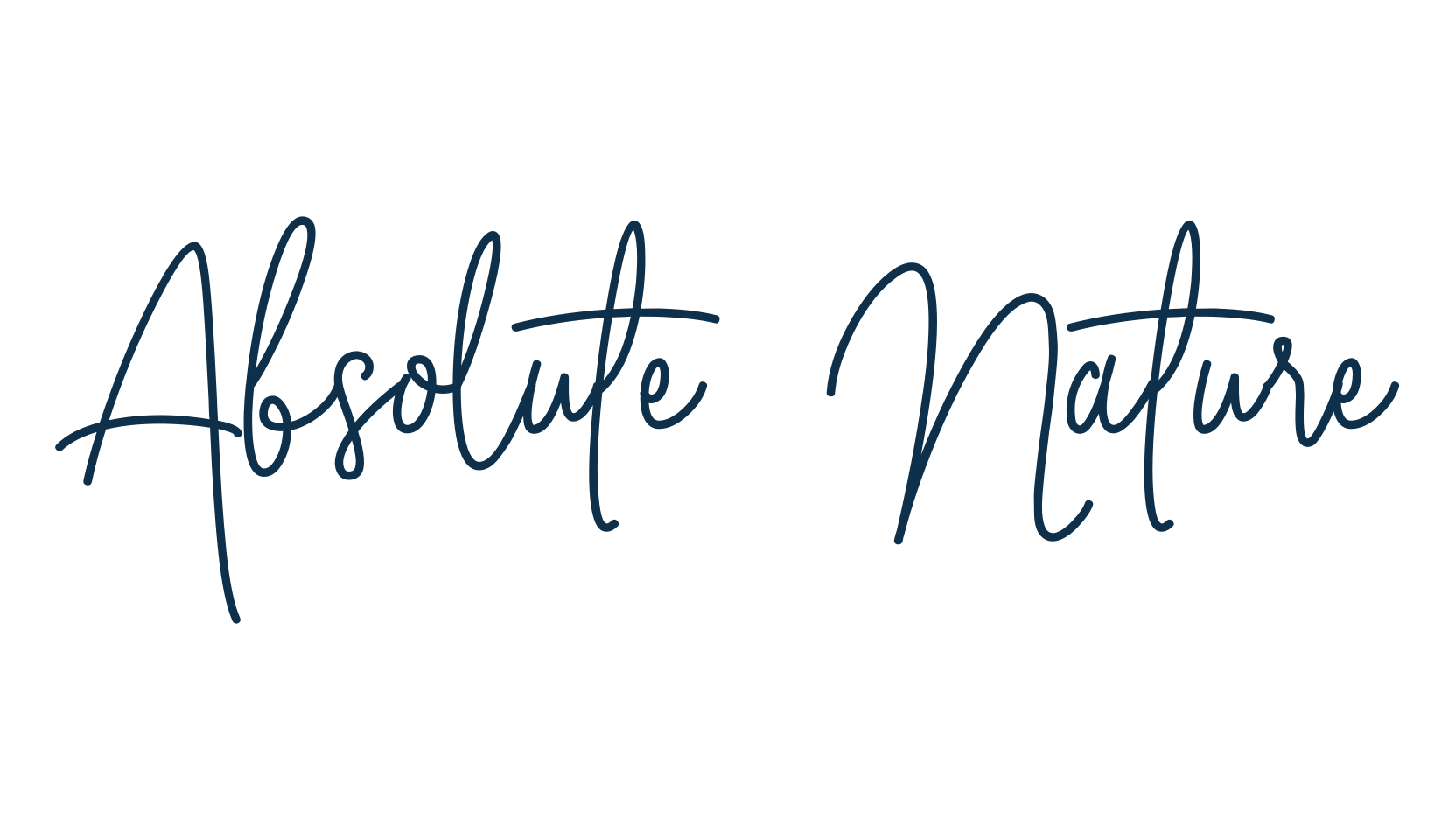 Absolute Nature, handwriting font preview