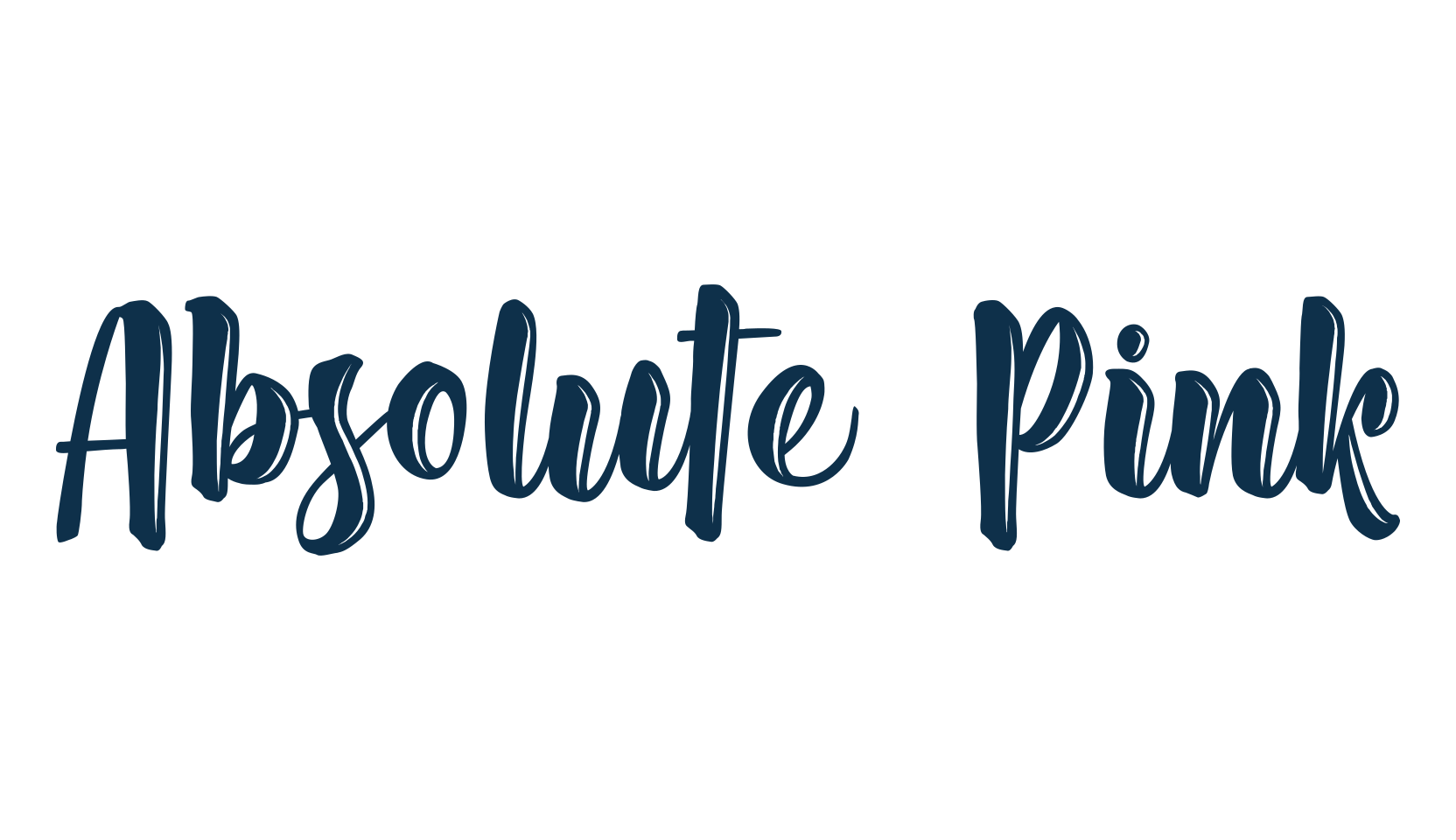 Absolute Pink, various font preview