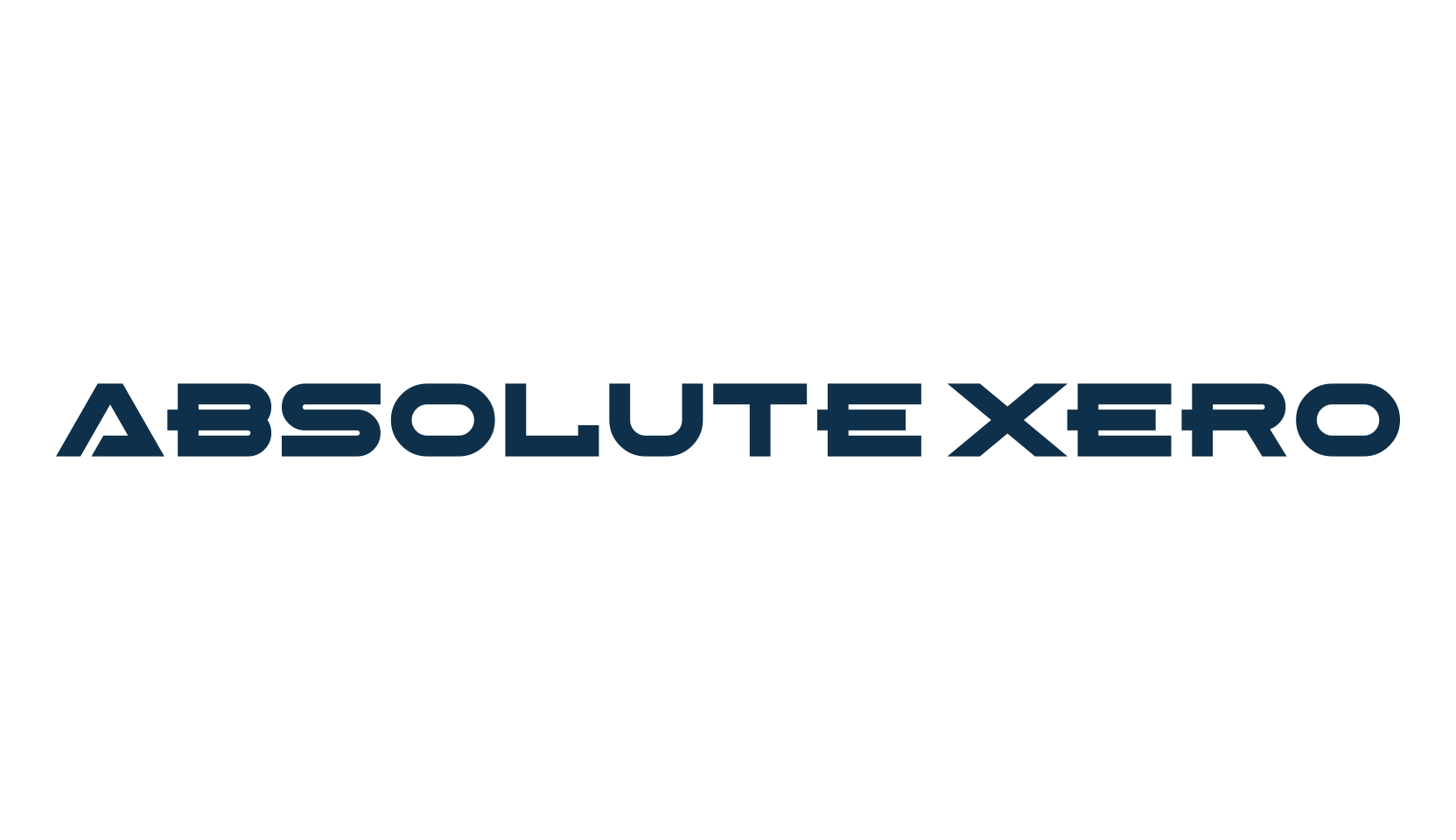Absolute Xero, techno sci-fi font preview