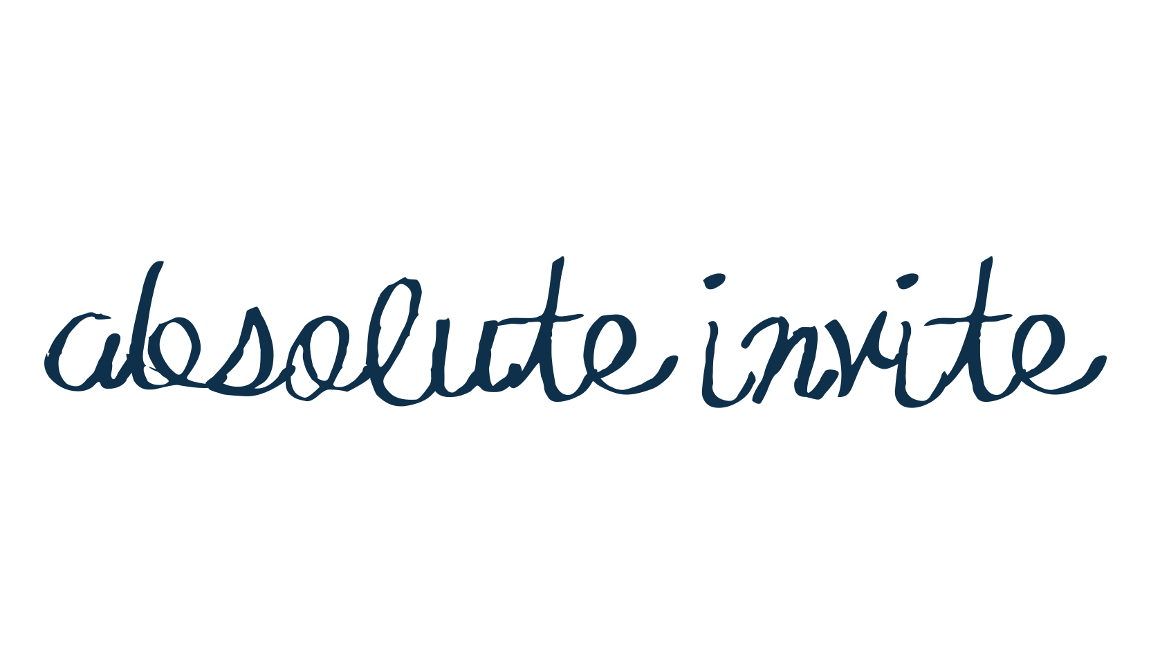 Absolute Invite, script handwritten fancy decorative calligraphy font preview