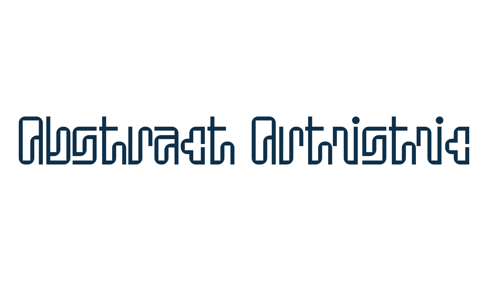 Abstract Artistic, various font preview