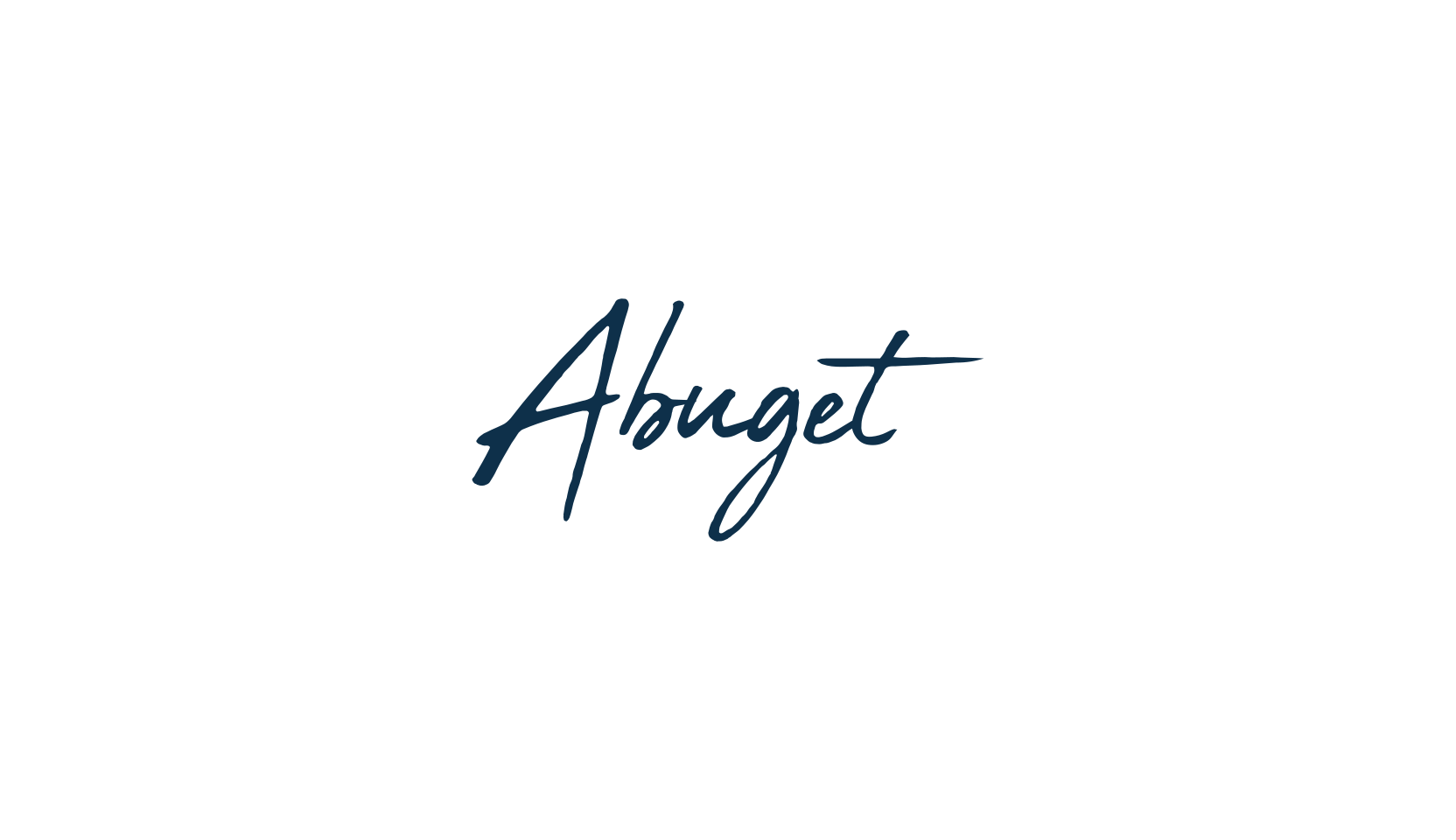 Abuget, handwriting font preview