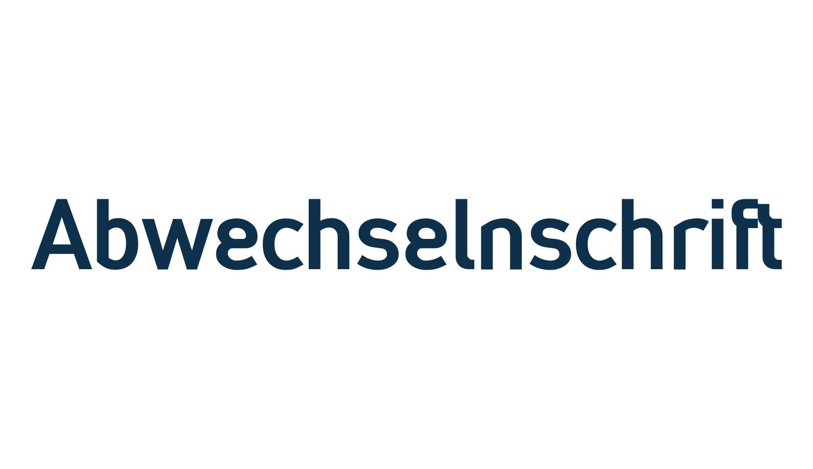 Abwechselnschrift, basic sans serif font preview