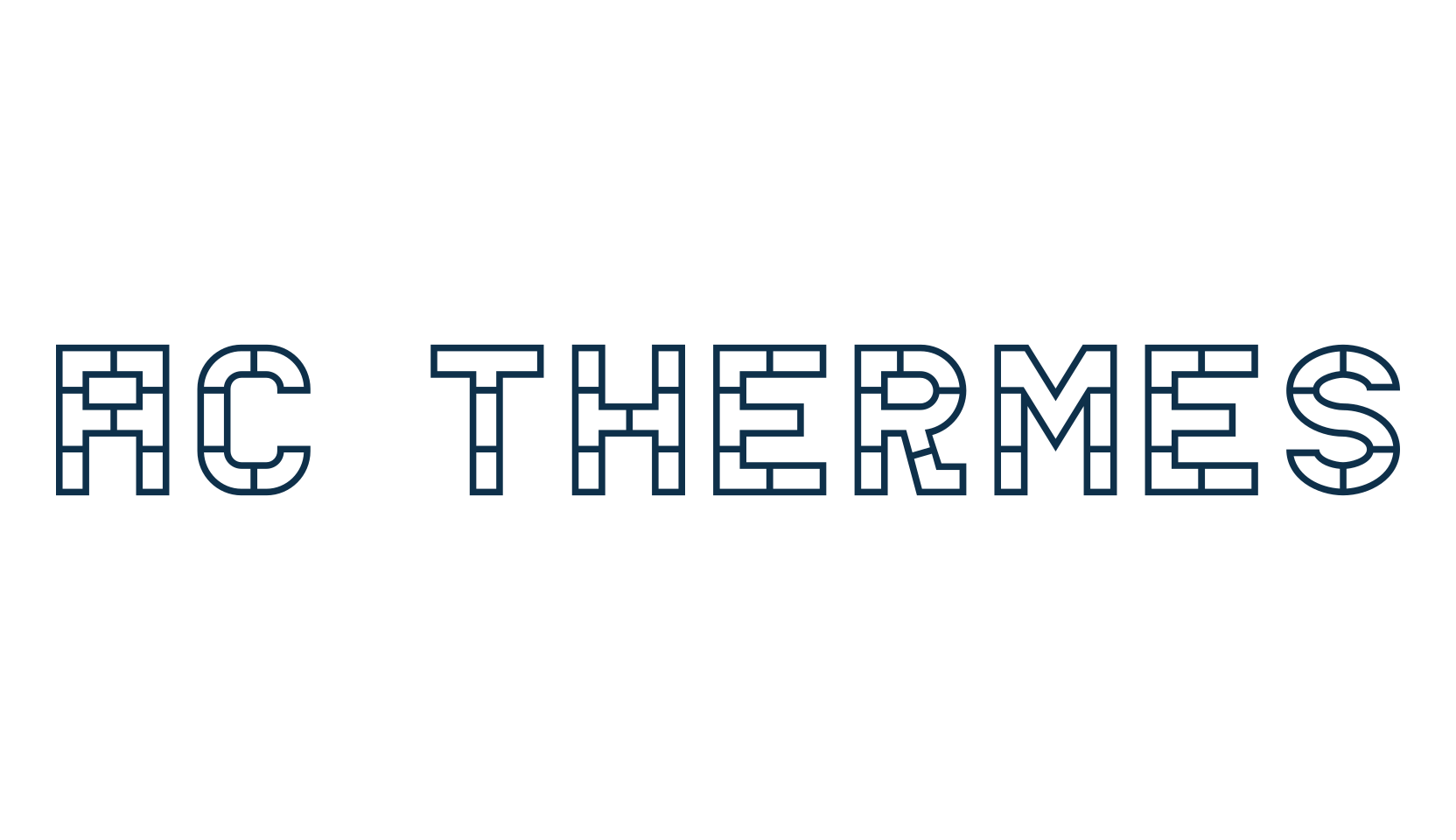 AC Thermes, fancy retro decorative font preview