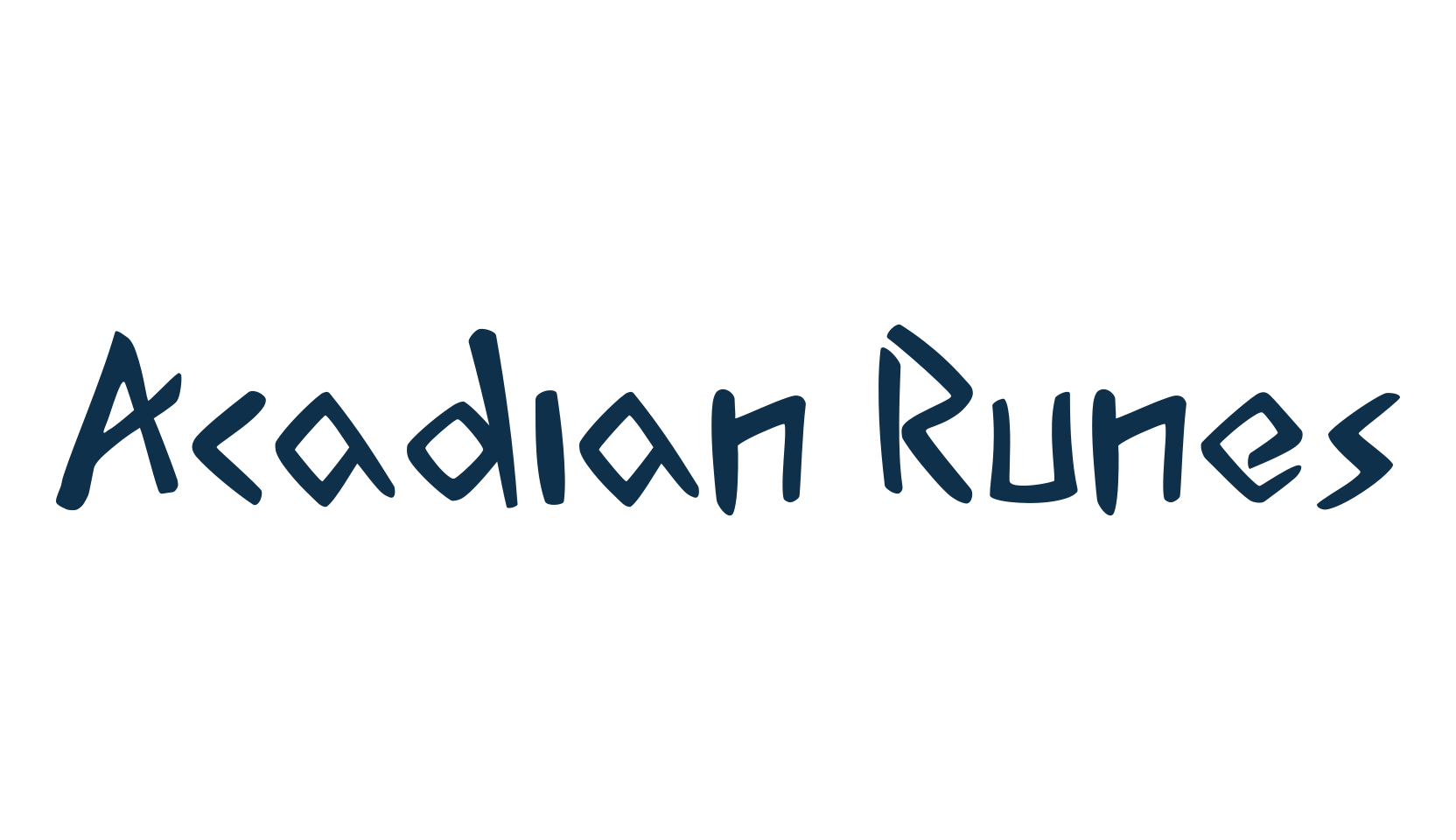 Acadian Runes, fancy decorative font preview