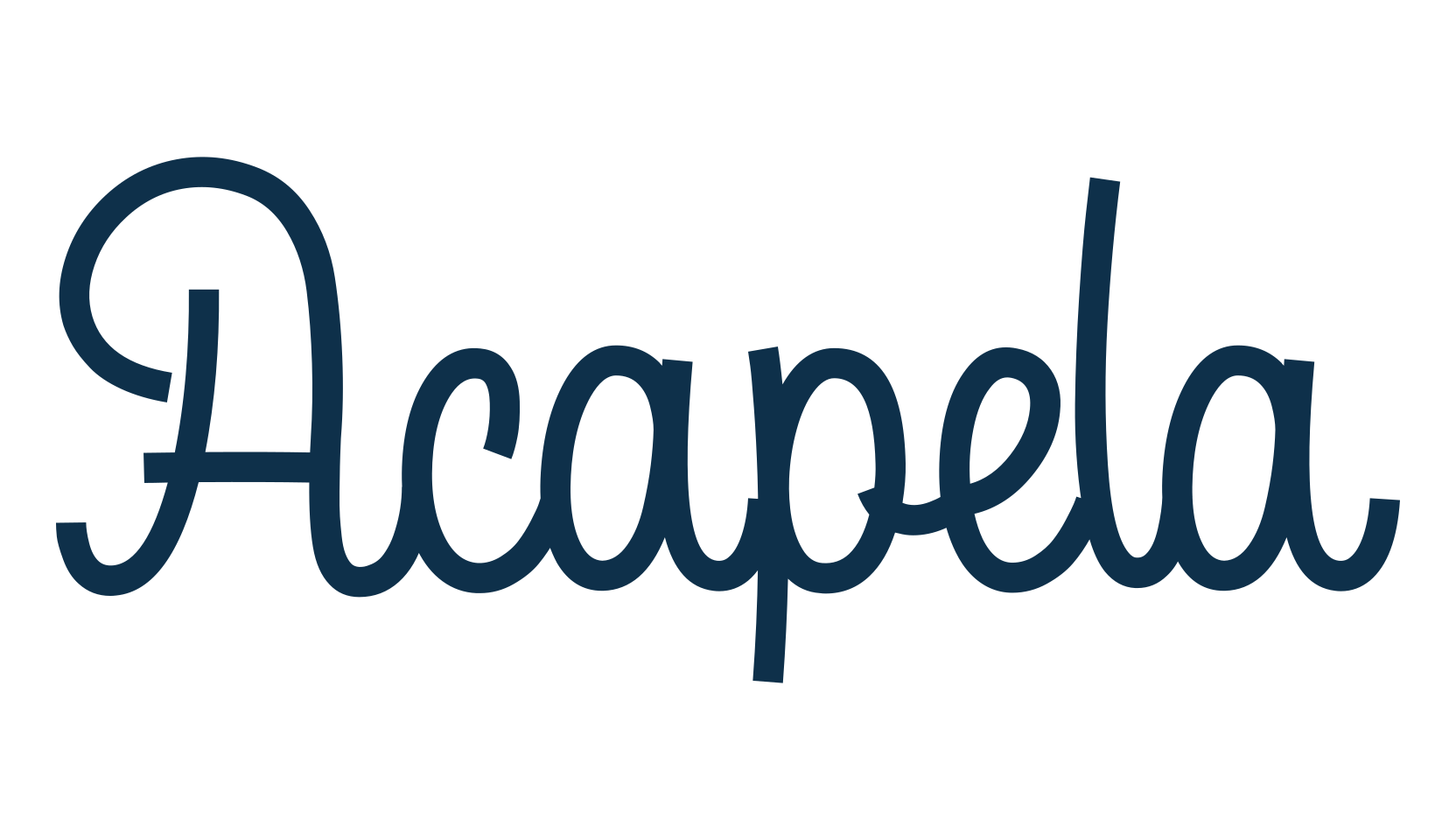 Acapela, fancy various decorative script calligraphy font preview