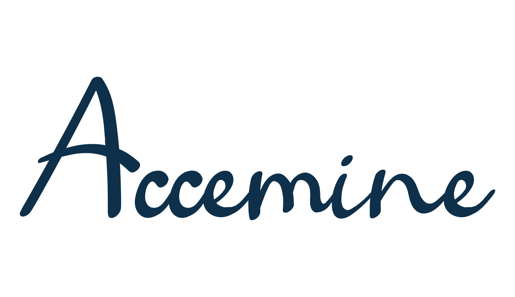 Accemine, handwriting font preview