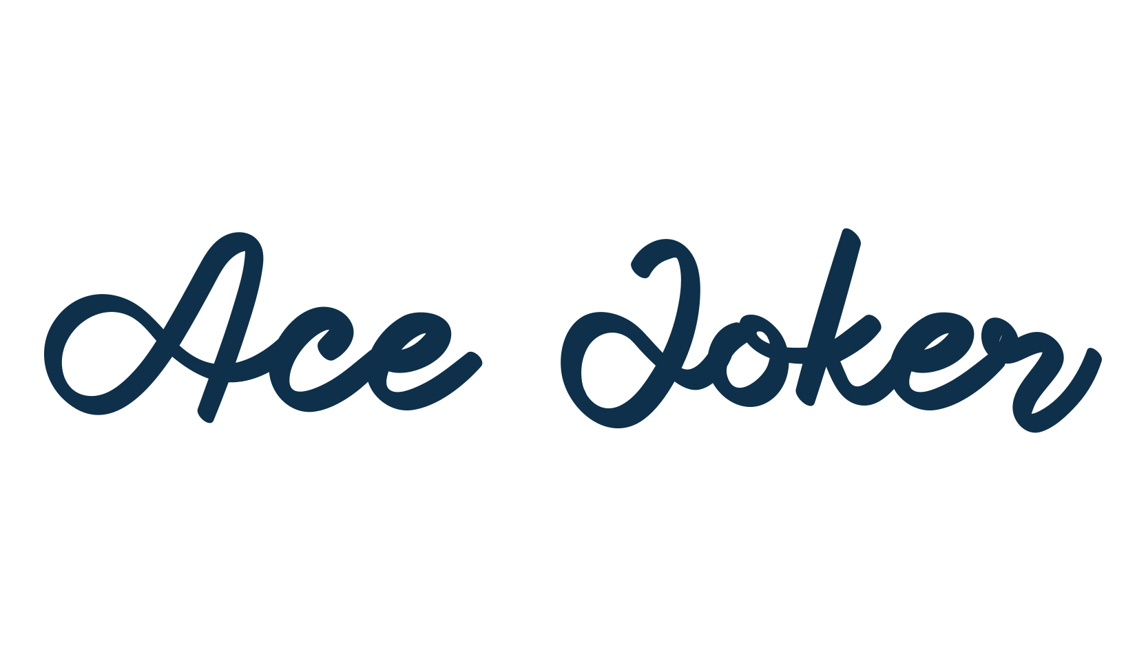 Ace Joker, script handwritten fancy decorative calligraphy font preview