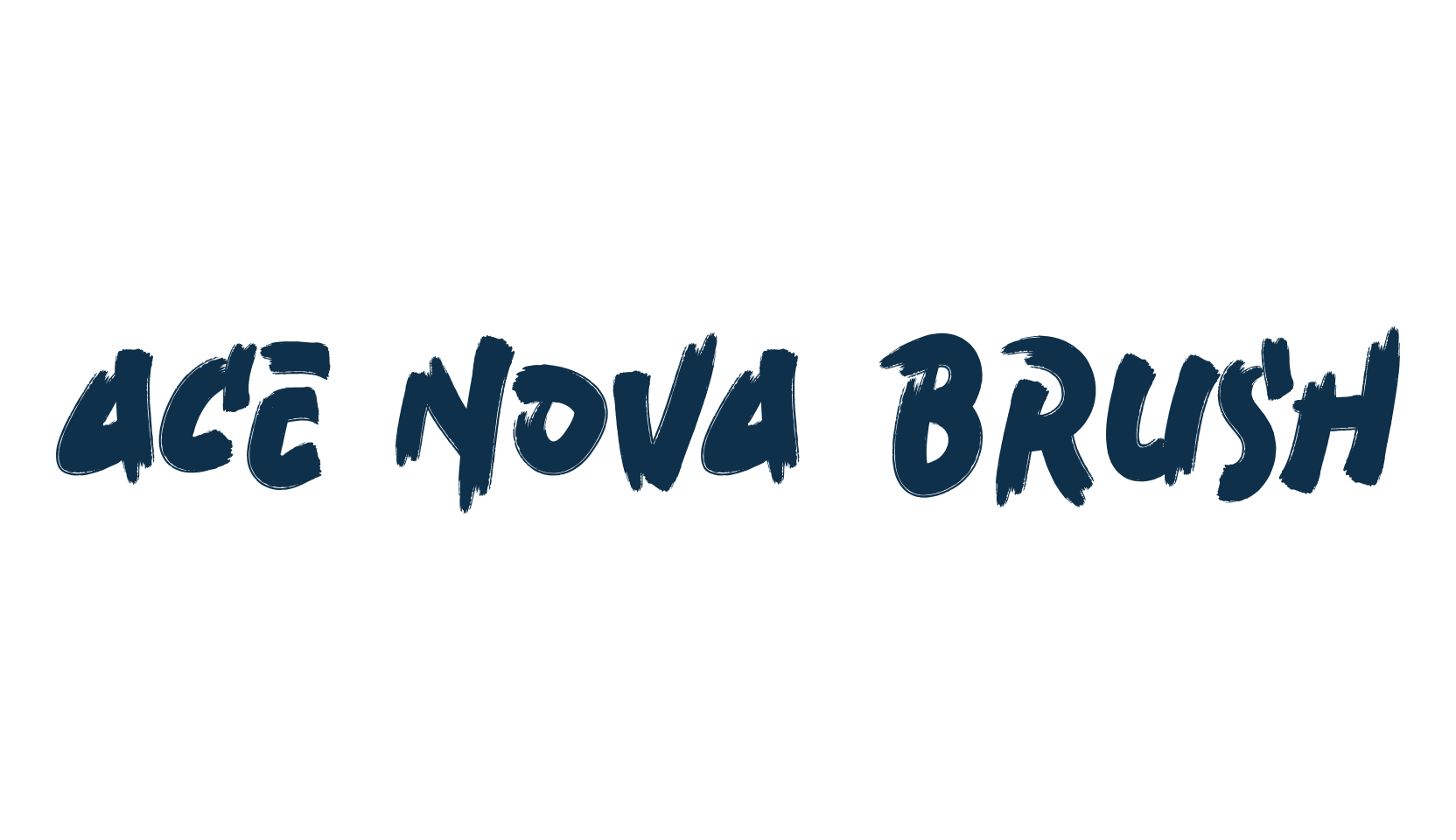 Ace Nova Brush, script brush fancy decorative calligraphy font preview