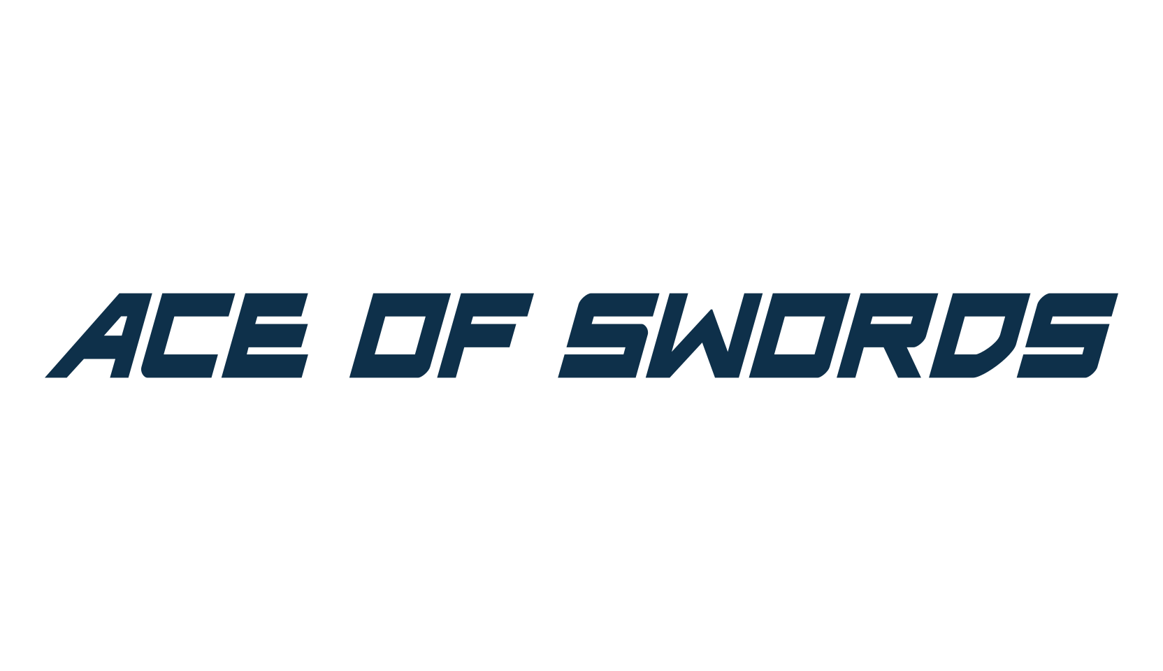 Ace of Swords, fancy various techno sci-fi font preview