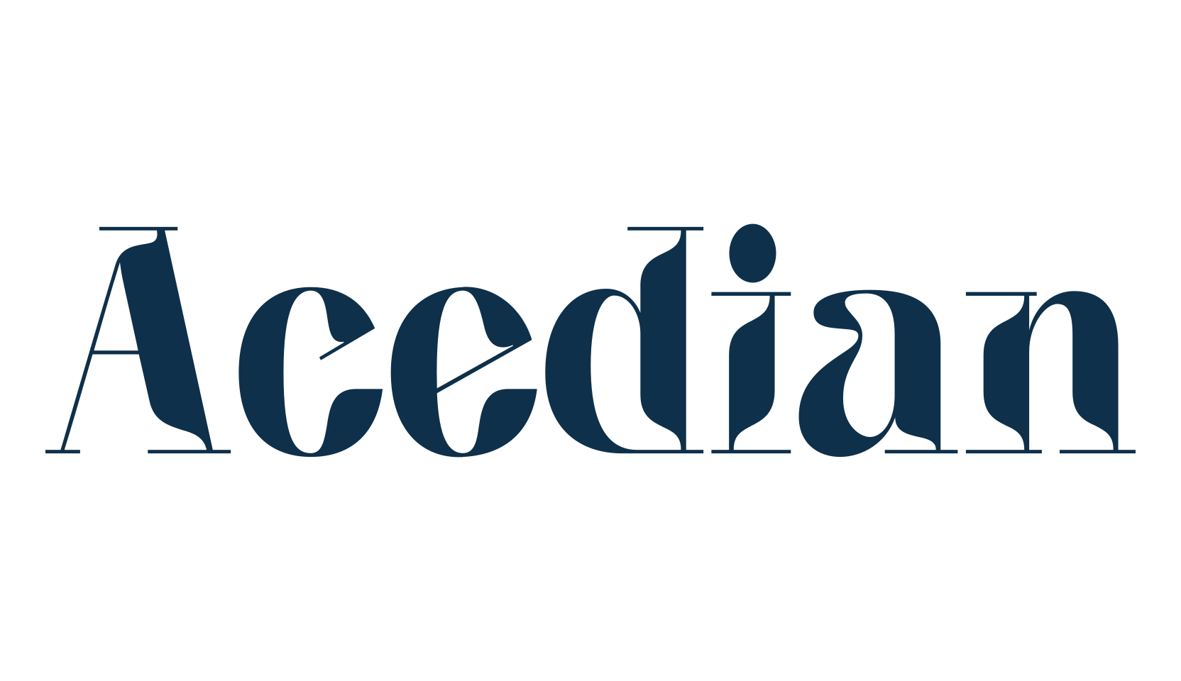 Acedian, various font preview