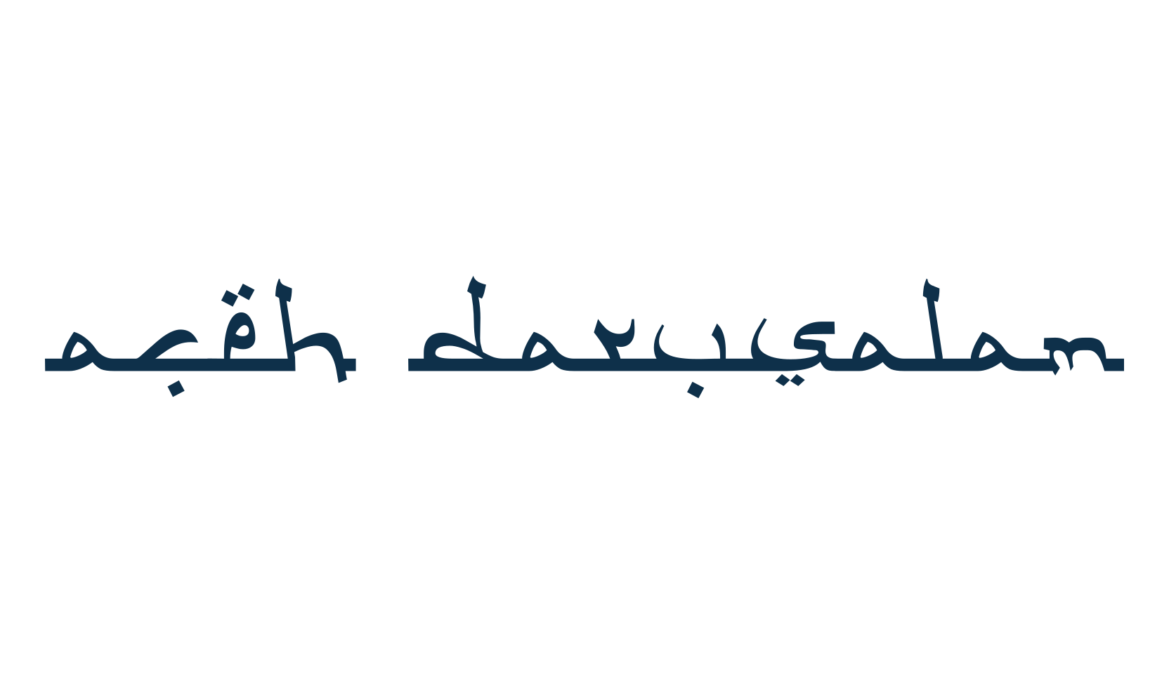 Aceh Darusalam, arabic font preview