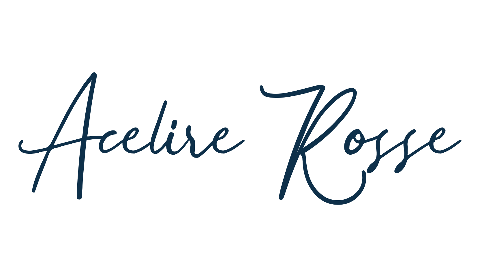 Acelire Rosse, handwriting font preview